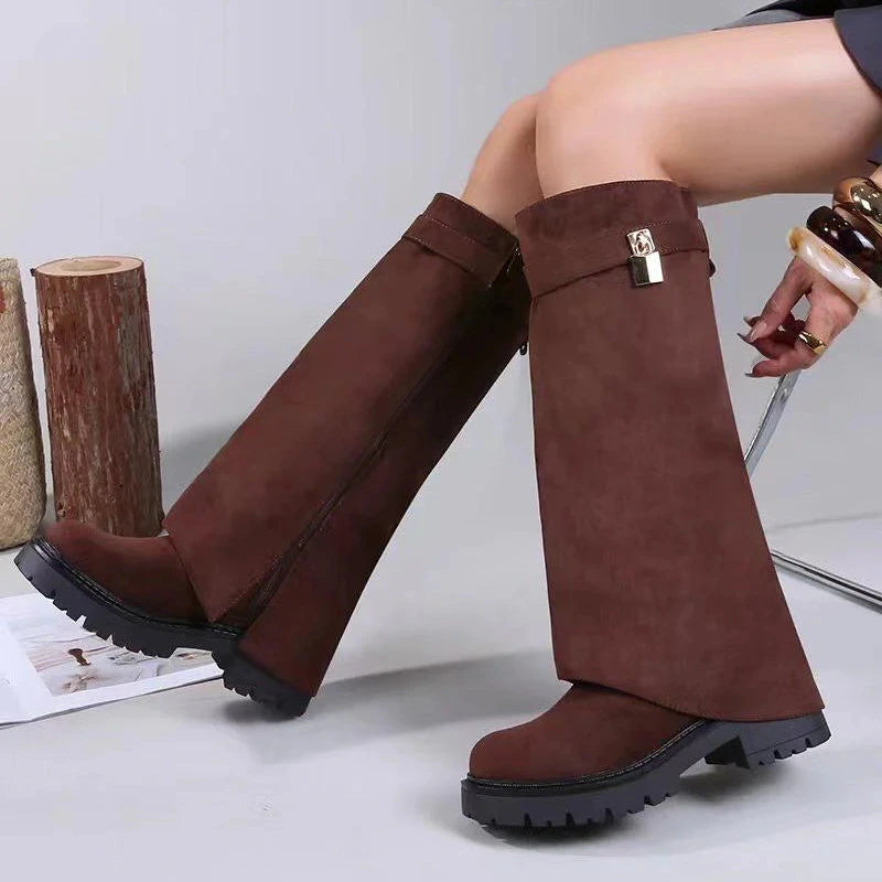 Texan-style high boots
